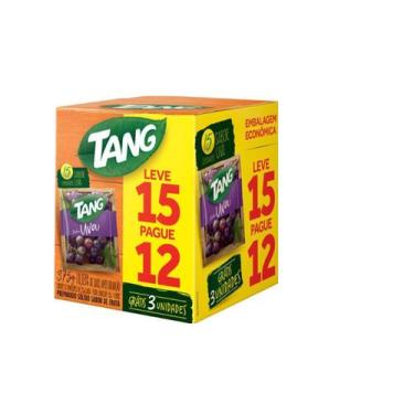 Imagem de Suco Tang Refresco Em Pó 25g Sabor Uva Kit 15 Unidade - Mondelez