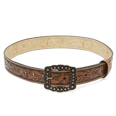 Imagem de Cinto Country Feminino Floral Couro Sola Cowgirls - Street Fashion, Ca
