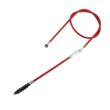 Imagem de PowerMotor Cabo de embreagem de 38,35'' 980 mm cabo de acelerador ajustável substituição universal para motocicleta 110cc 125cc 140cc Pit Dirt Stroke Bike - Vermelho