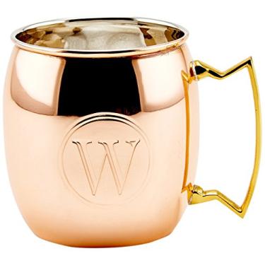 Imagem de Old Dutch 473 ml Caneca de cobre sólido monograma Moscow Mule, W