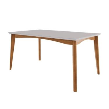 Imagem de Mesa de Jantar 6 Lugares 160cmx90cm Monalisa Mel Natural/Off White
