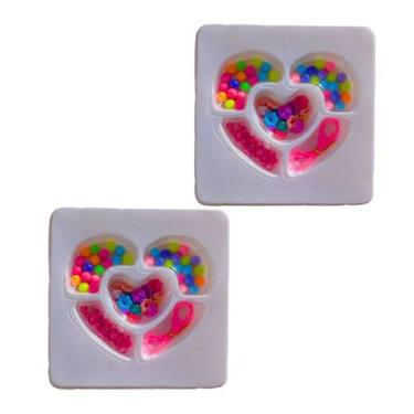 Imagem de 2 kit miçanga infantil para pulseira cordão presente para menina lembr