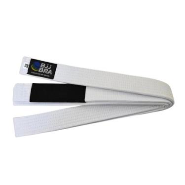 Imagem de Faixa de Jiu Jitsu BRA Branca Ponta Preta, A6