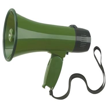 Imagem de Flydot Megafone Bullhorn com alça, potência de 20 W, branco e preto (verde militar)