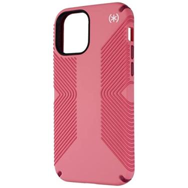 Imagem de Speck Capa para iPhone 12 - Proteção contra quedas para telefones iPhone 12 Pro e iPhone 12 - Resistente a arranhões, design fino com aderência adicional e revestimento de toque suave - rosa, vinho,