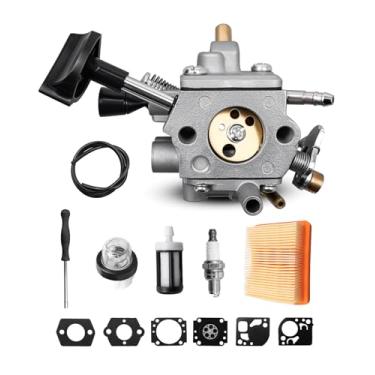 Imagem de Carburador adequado para sopradores de mochila Stihl BR800 BR800X BR800CE, substitui 4283-120-0601 42831200601 4283-141-0300 4283-007-1700, kit de ajuste de carburador de folhas