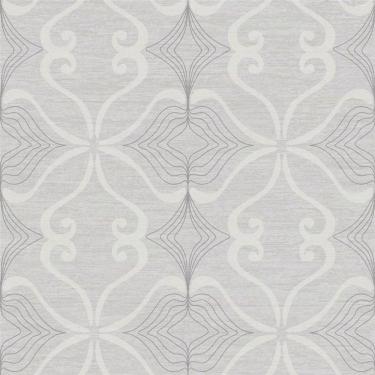 Imagem de Papel De Parede Simplicity Cinza Arabesco