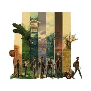 Imagem de Retro Vintage the Last of Us Parte 2 Poster HD Canvas Art Decoração De