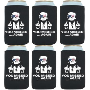 Imagem de QualityPerfection Mangas Térmicas Para Latas (6 Unidades) Refrigeradores De Cerveja 12 Oz, Tecido Neoprene 4 Mm Espessura, Porta-Copos Dobráveis, Termorefrigeradores Onça. (Você Errou Novo)