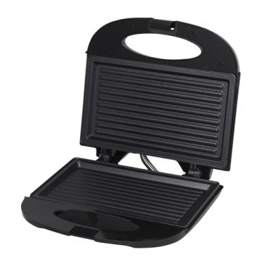Imagem de Sanduicheira triangular elétrica panini 650w, utensílios de cozinha para café da manhã, waffles, panela de ferro antiaderente,B