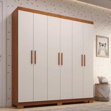 Imagem de Guarda-roupa Infantil 6 Portas 164,10cm X 188cm 100% Mdf Stellari Espr