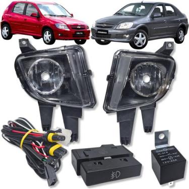 Imagem de Kit farol de neblina milha auxiliar celta e prisma botão modelo origin