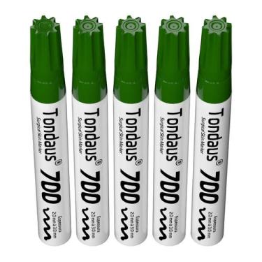 Imagem de CANETA MARCAÇÃO CIRÚRGICA 2.0 a 3.0MM VERDE 05UN TONDAUS 700, VERDE