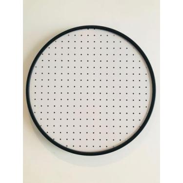 Imagem de Pegboard Round Preto Fundo Branco 50 Cm De Redondo - e2g Design