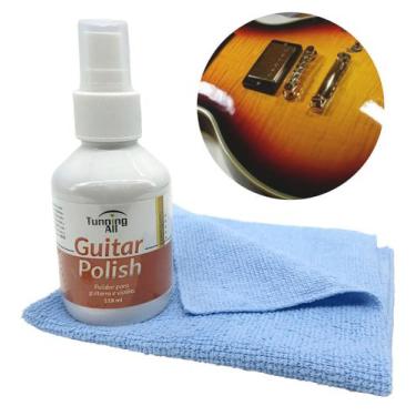 Imagem de Kit Limpeza Polidor geral GUITARRA VIOLAO + Pano microfibra - TUNNING 