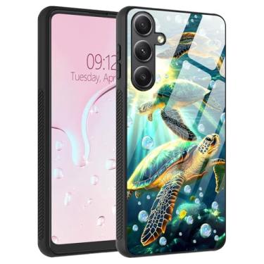 Imagem de SichKards Capa para celular Galaxy S25 Plus, traseira de vidro líquido e bordas macias de TPU, aderência lateral antiderrapante, proteção contra quedas, ajuste fino, carregamento sem fio compatível