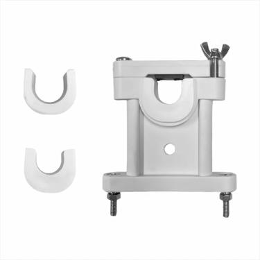 Imagem de Extensão de suporte de antena marítima, suporte resistente à corrosão para VHF e SSB, suporte de aço inoxidável de grau marítimo para barcos, trailers, edifícios (suporte de apoio)