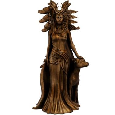 Imagem de Estátua Hecate - Deusa grega - Versão 5 (Cor Cobre Antigo)