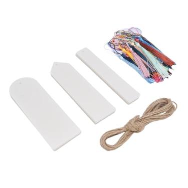 Imagem de Zerodis Kit de Marcador Diy 61pcs Acrílico Bookmarks Kit Em Branco 30 Marcadores de 1 Mm de Espessura Transparentes para Materiais de Artesanato de Escritórios Escolares