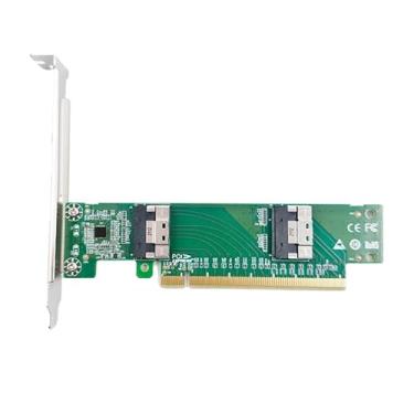 Imagem de Generic Adaptador PCI Express x16 para dois SlimSAS SFF-8654 8i XIC PE4165-4IL eShinreal