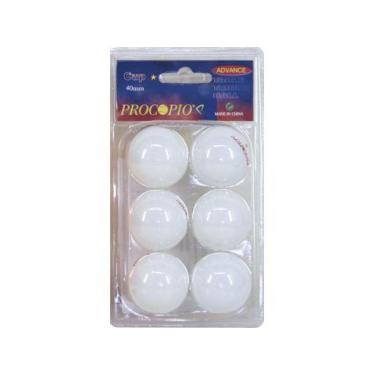 Imagem de Jogo De Bolas Ping-Pong Tênis de Mesa Procópio 38mm Branca 6 Unidades 
