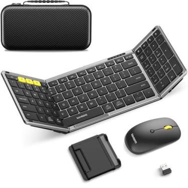 Imagem de Combinação de teclado e mouse Samsers Bluetooth dobrável