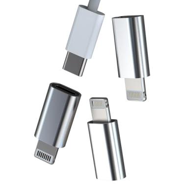 Imagem de Adaptador de carregamento Lightning macho para USB C fêmea (pacote com 3) para Apple para iPhone 14 13 12 11 Pro Max Mini 8 Plus para iPad Air X Xs XR Se tipo C porta carregador cabo conversor cabo de