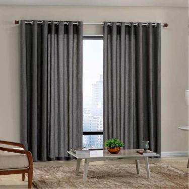 Imagem de Cortina Para Sala Rústica Sevilha 3,00 x 1,70 Bella Janela