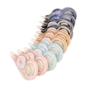 Imagem de Esquirla 10x Fita Corretiva com Dispensador Limpeza Rápida Fácil de Usar Portátil Resistente a Rasgos para Planejador de Crianças Diário de Trabalho, Múltiplos