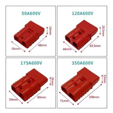 Imagem de Kit De Conectores De Bateria Anderson Plug De 50A 120A 175A 350A 600V,