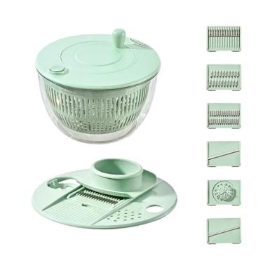 Imagem de Centrífuga Manual De Salada Secador Verduras + Acessórios
