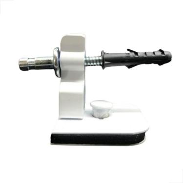 Imagem de Fixador Para Porta Rodapé Piso C Parafuso M1702X Branco - Fast Vidros