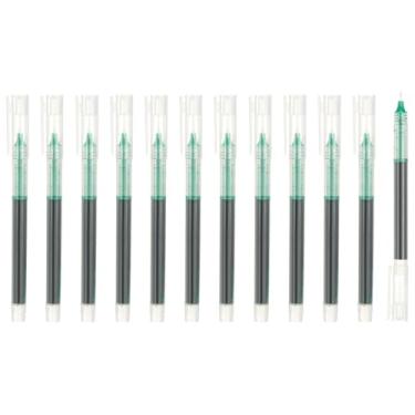 Imagem de PATIKIL 12 canetas coloridas de tinta gel, 0,5 mm, ponta extrafina, escrita suave, japonesa, secagem rápida, canetas esferográficas para escritório, papelaria, sala de aula, professores, verde