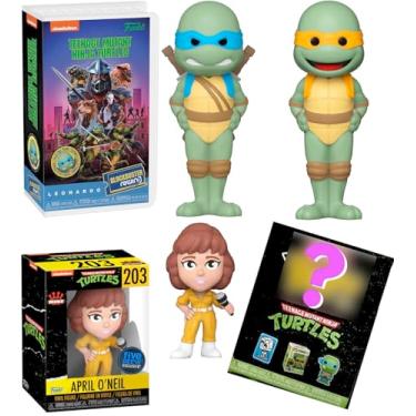 Imagem de Shell Hero TMNT Compatible/Replacement for Teenage Mutant Ninja Turtles Pop! Bitty Figure Retro Cartoon Heroes Rewind Leonardo + Mikey Exclusive April 4 Items