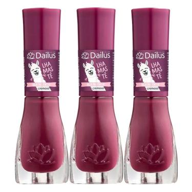 Imagem de Kit 3 Esmalte Dailus Lhamastê Cor Haja Paciência! com 8ml