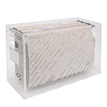 Imagem de Organizador Dellocolor cristal 0322.H com 6 pastas suspensas Dello