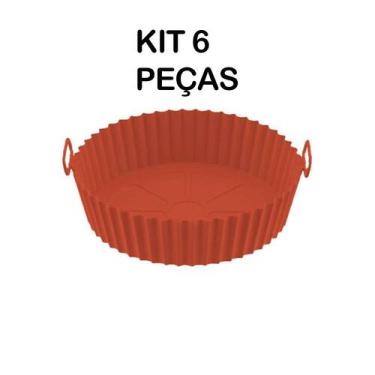 Imagem de Airfryer Kit 6 Peças Formas Silicone Antiaderente - King
