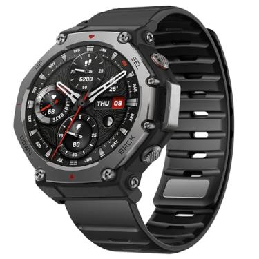 Imagem de PONATTENO Pulseira de substituição compatível com Amazfit T-Rex 3, pulseira de silicone macio e respirável, pulseira de relógio esportivo impermeável, pulseira de relógio esportiva durável de