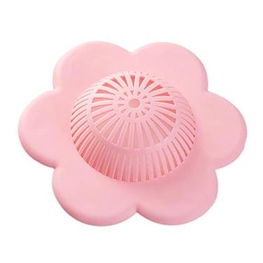 Imagem de Fafeicy Tampa de Drenagem do Filtro de Pia de PVC Com o Design de Malha de Copo de Sucção para a Prevenção do Filtro de Drenagem da Pia do Banheiro da Cozinha (PINK)