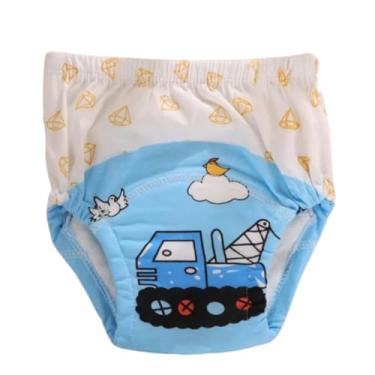 Imagem de Cueca de Treinamento Desfralde Infantil Bebê (MENINO 1 CUECA - CAMINHÃO, Médio)