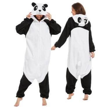 Imagem de Pijama para adultos Costume Panda Onesie MAJ&COS Halloween unissex