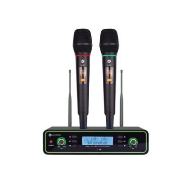 Imagem de Microfone Sem Fio Kadosh K422m Duplo De Mão Uhf 200 Canais