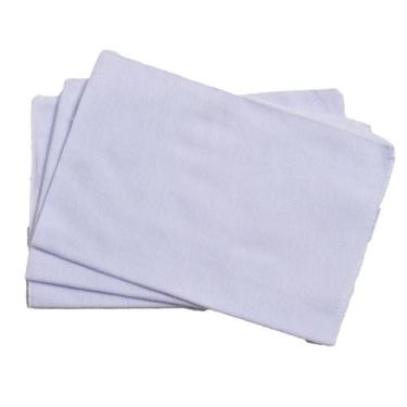 Imagem de Kit Com 10 Flanelas Branca Para Limpeza LojaLoja