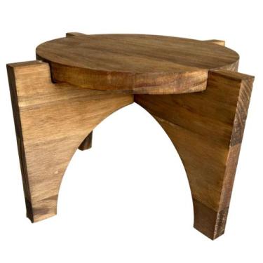 Imagem de Suporte Para Vaso Madeira Tingido Desmontável Decoração - settis