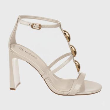 Imagem de Sandália Social Bebecê Salto Alto Metalizado T8620-162