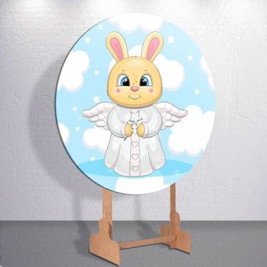 Imagem de Painel festa infantil Anjinhos capa redonda tamanhos diversos mini e g