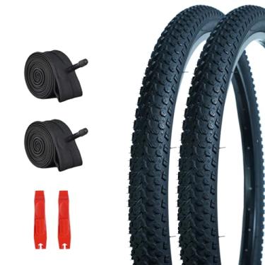 Imagem de Pacote com 2 pneus Mountain Bike com tubo interno 26x1,95