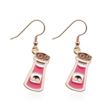 Imagem de BLEOUK Brincos de veneno de lhama venenoso, presente para fãs de terror, joias venenosas, Small, Metal, na unknow