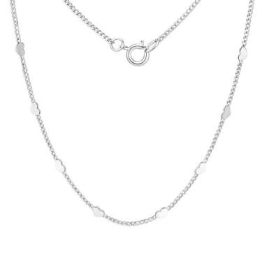 Imagem de Colar Mini Corações Folheada Prata 925 - Papillon Semi Jóias