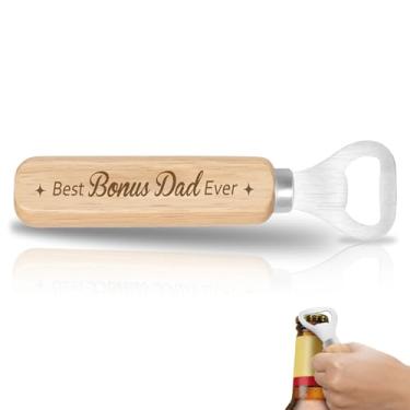 Imagem de Presentes de aniversário para pai bônus da filha e filho - Melhor bônus de presente para pai Abridor de garrafas de madeira Dia dos Pais, Natal, aniversário, Ação de Graças, ideias para padrasto